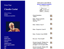 Tablet Screenshot of claudiocarini.it